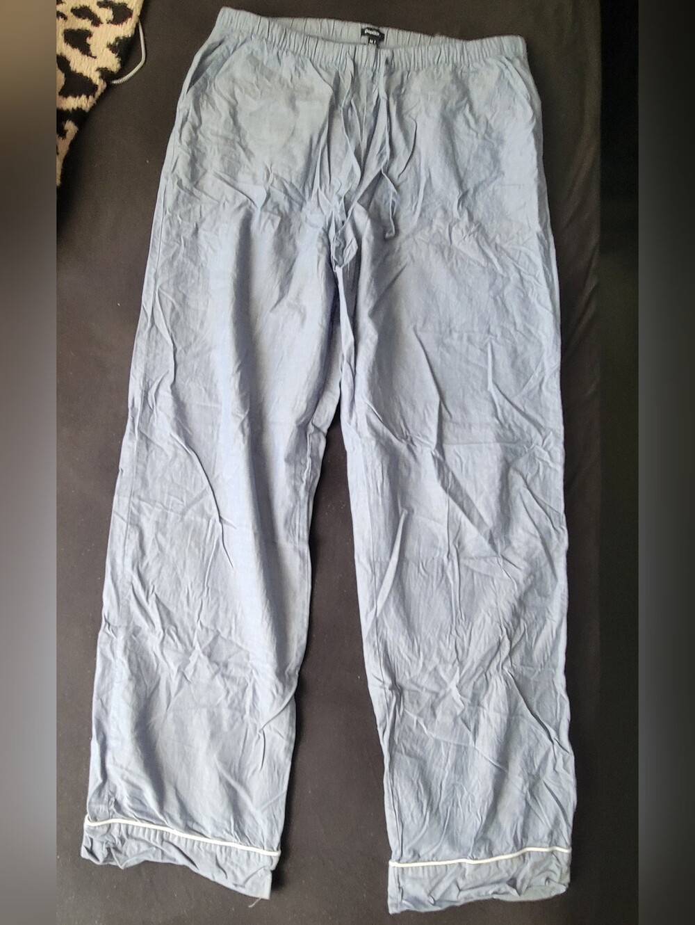 Men's Blue Elastic-Waist PJ Pants